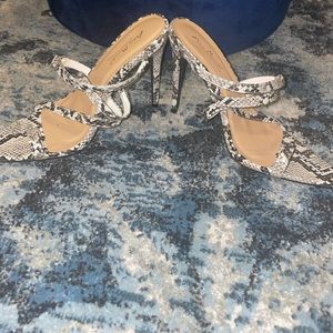 Animal print heels/mules